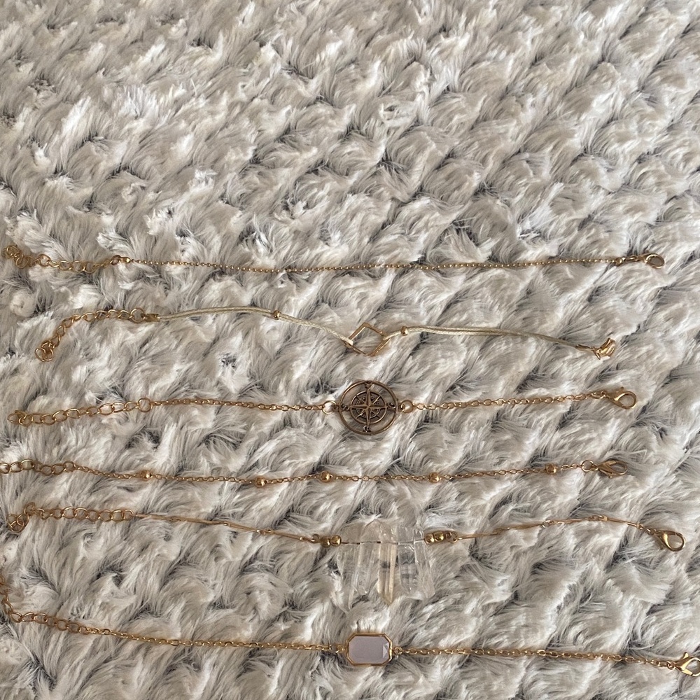 Elegant Gold Bracelet Set